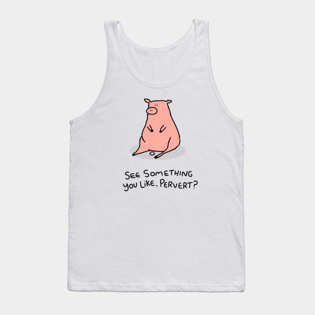 Grumpy Pig Tank Top by grumpyanimals